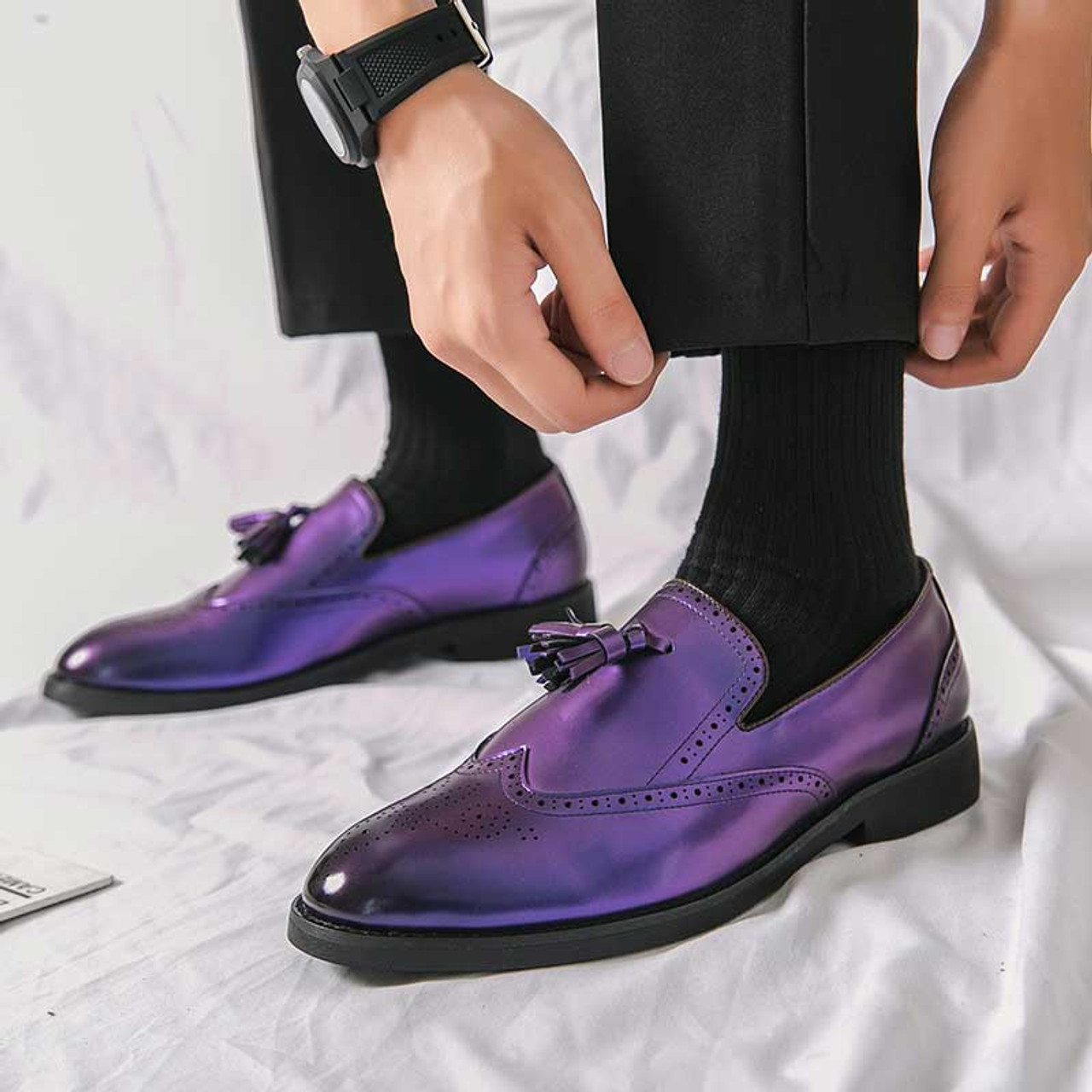 lavender dress shoes